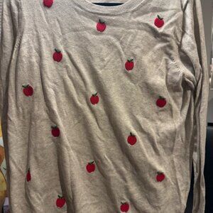 J. Crew Apple Pattern Teddie Sweater!